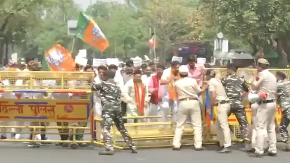 BJP protest march: Party demands CM Kejriwal's resignation