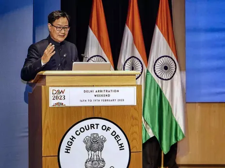 Not very satisfied with present performance of fast track special courts: Rijiju