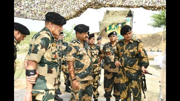 BSF Director-General Nitin Agrawal visits border outposts in Jammu's Akhnoor sector