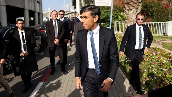 UK PM Rishi Sunak travels to Egypt for Israel-Gaza crisis talks