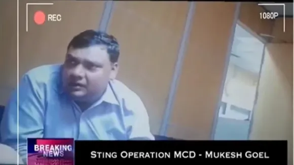 Watch: BJP accuses AAP MCD candidate of graft, releases sting video
