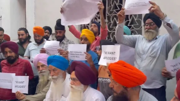 Sikhs protest near Kolkata BJP office over 'Khalistani' row