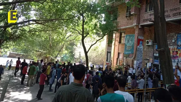 Section of JNU students protest against JNUSU polls delay, boycotts classes
