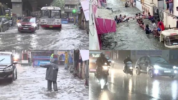 Heavy rains continue to lash Telangana; State govt puts administration on alert