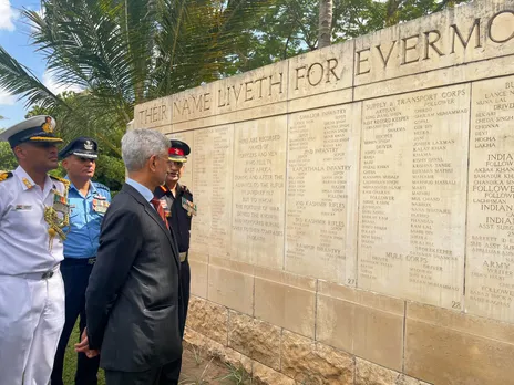 EAM Jaishankar pays homage to Indian soldiers at Commonwealth War Memorial in Tanzania