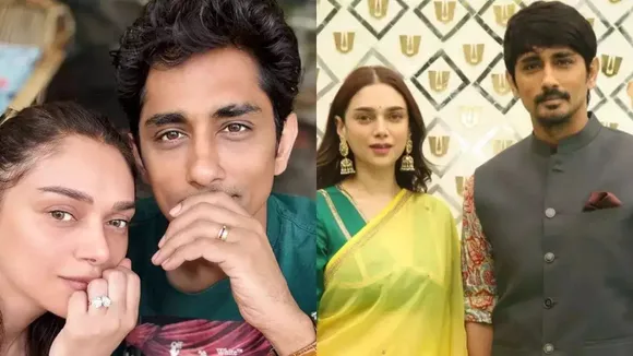 Day after wedding rumours, Aditi Rao Hydari and Siddharth post pics saying they are engaged