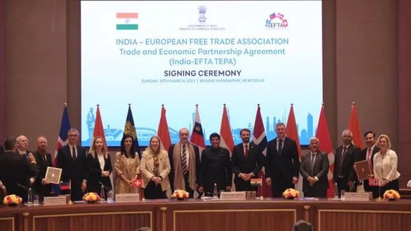 India, EFTA ink free trade agreement