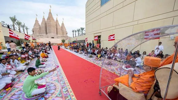 ‘Stone seva’: Indian children in Abu Dhabi giving final shape to gifts for attendees of first Hindu temple inauguration
