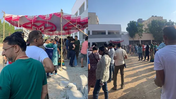 Bengaluru voters queue up in large numbers as Karnataka polls on 14 seats