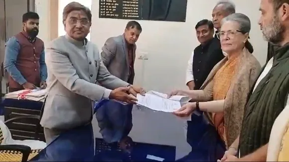 Rajya Sabha elections: Sonia Gandhi files nomination from Rajasthan