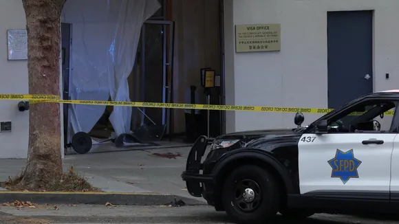 San Francisco police fire gun at Chinese consulate where vehicle crashed