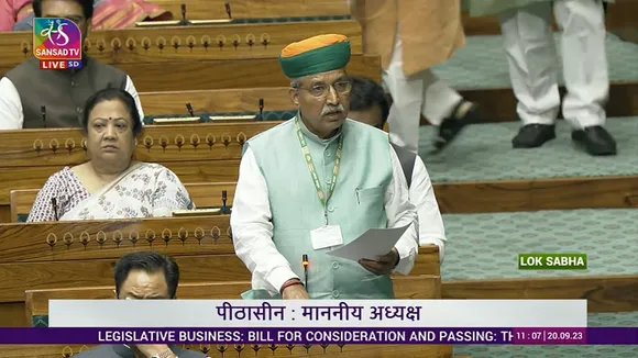 Law Minister Meghwal moves women's reservation bill for consideration and passage in LS