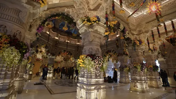 Flower saplings from Maharashtra, Ramayana-era trees adorn Ram temple premises