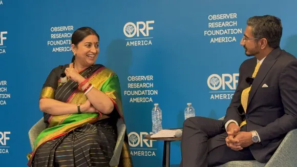 Smriti Irani at ORF event