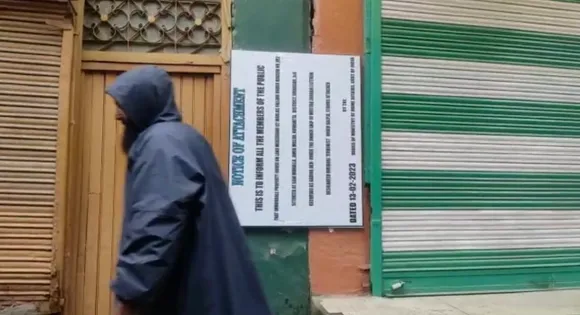 Police attach house of terrorist Mushtaq Latram in Srinagar