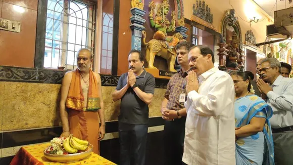 ISRO Chief offers prayers at Chengalamma temple ahead of solar mission launch