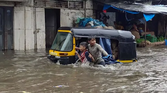 Mumbai rains: Road traffic hit due to waterlogging at some places, local trains slow down