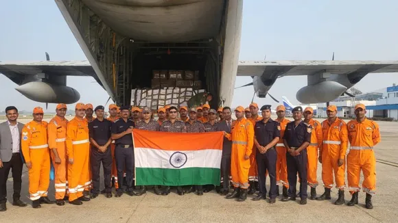 Relief materials given by India dispatched to Nepal's quake-affected areas