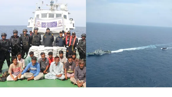 Drugs worth Rs 600 crore seized from Pakistani boat off Gujarat coast; 14 crew members held