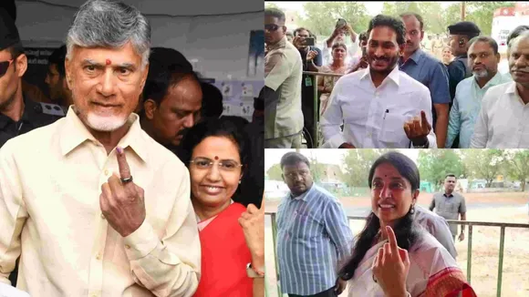 Andhra Pradesh Guv Nazeer, CM Jagan, TDP chief Chandrababu Naidu among early voters