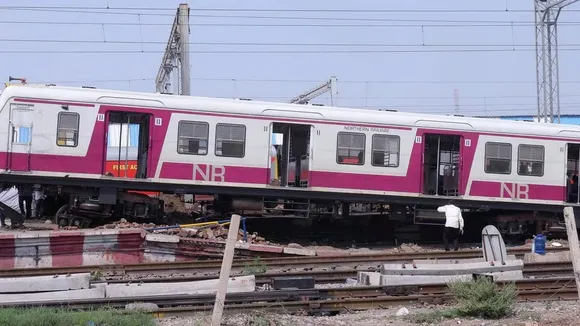 Three empty coaches of EMU derail near Chennai, traffic affected