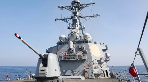 US sails warship through Taiwan Strait after China's drills