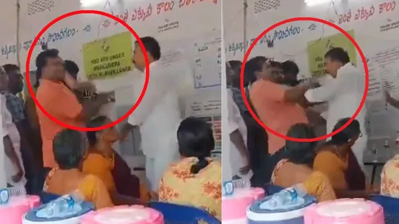 YSRCP MLA A Siva Kumar slaps man while waiting to vote, faces retaliation