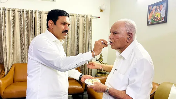 Will work by taking everyone together, says new Karnataka BJP President Vijayendra
