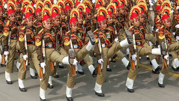 R-day: SSB band and contingent march down Kartavya Path