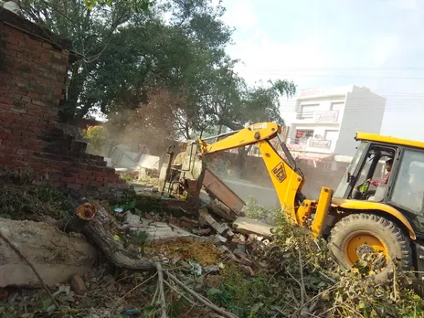 Demolition drive against 'illegal' commercial complex triggers protests in J&K's Kathua