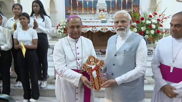 PM Modi visits church on Easter in Delhi