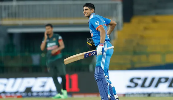 Gill's ton silver lining in India's six-run defeat against Bangladesh