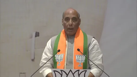 BJP's manifesto seen as gold standard in world politics: Rajnath Singh