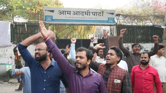 "Chor Machaye Shor": Delhi BJP slams AAP for protesting against Arvind Kejriwal's arrest