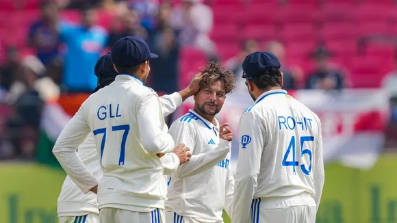 Kuldeep Yadav's fifer help India reduce England to 194/8 at tea