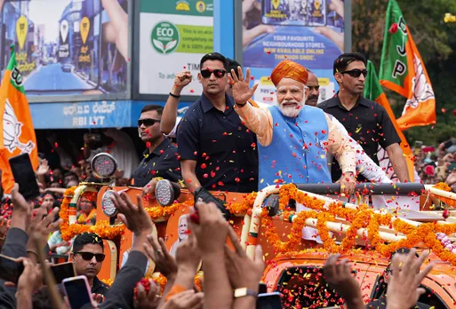 PM holds massive road-show in Bengaluru as BJP raises poll pitch in Karnataka