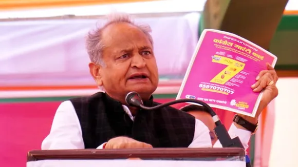 Ashok Gehlot releases Rajasthan Congress manifesto, promises caste census