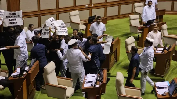 Goa assembly: All 7 opposition members suspended for two days following protest over Manipur violence