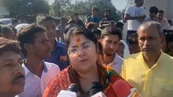Locket Chatterjee-led BJP women delegation stopped from visiting Sandeshkhali