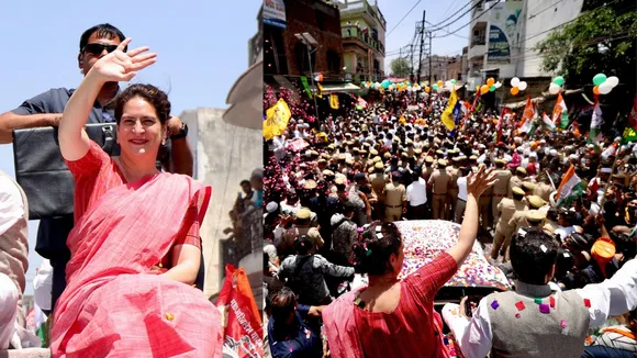 Priyanka Gandhi holds roadshow in UP's Saharanpur Lok Sabha constituency