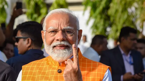 Modi congratulates EC for conducting first two phases of LS polls almost violence-free