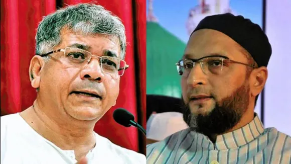 Asaduddin Owaisi declares support for VBA chief Prakash Ambedkar in Akola