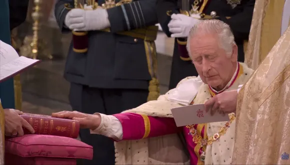 King Charles III takes second oath at Coronation ceremony