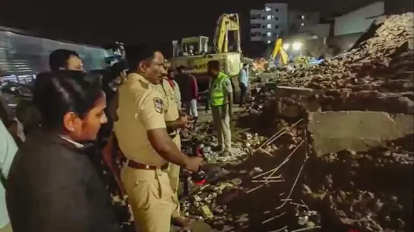 Tragic wall collapse claims seven lives amid heavy rain in Hyderabad