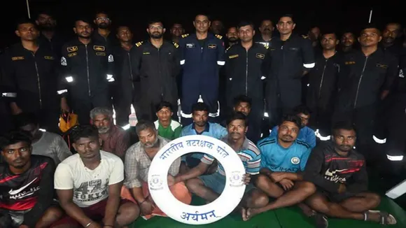 Indian Coast Guard rescue 12 fishermen off Kerala coast