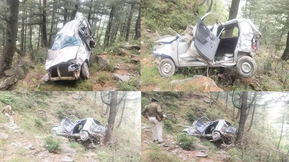 1 killed, 3 injured as vehicle falls into gorge in Himachal's Shimla