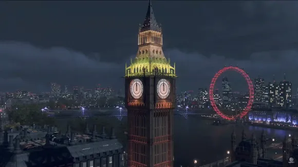 Big Ben lit up with Coronation emblem for King Charles III