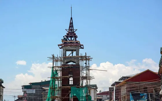 Srinagar: Lal Chowk's iconic Clock Tower gets facelift