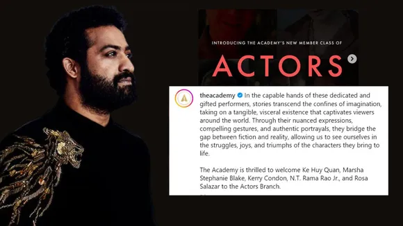 Jr NTR makes it to the Academy's new member class of actors