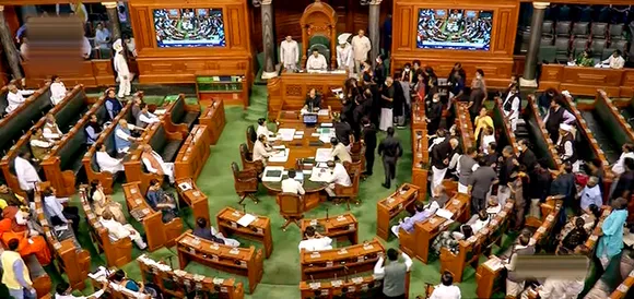 Lok Sabha Budget session ends, oppn MPs keep up protests